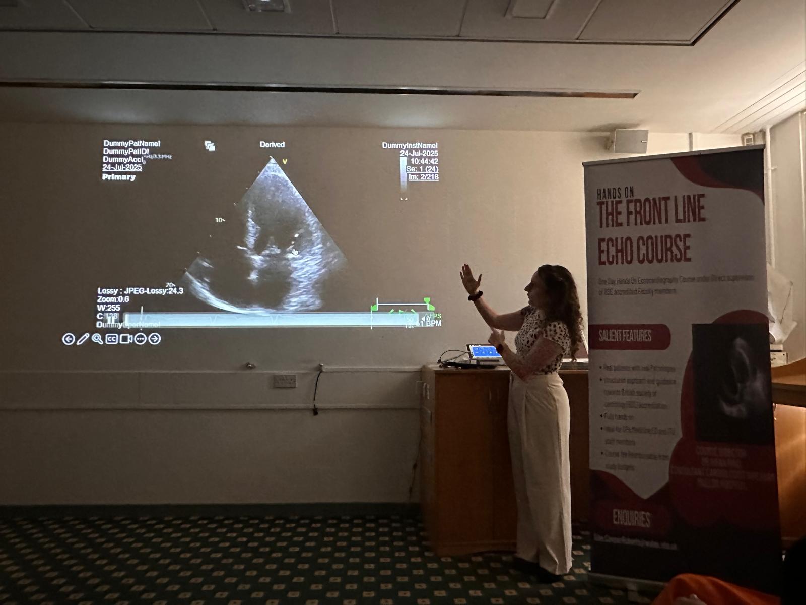 Frontline Echo echocardiography teaching session